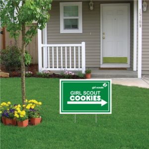 12"x18" Girl Scout Cookie Corrugated Plastic Sign